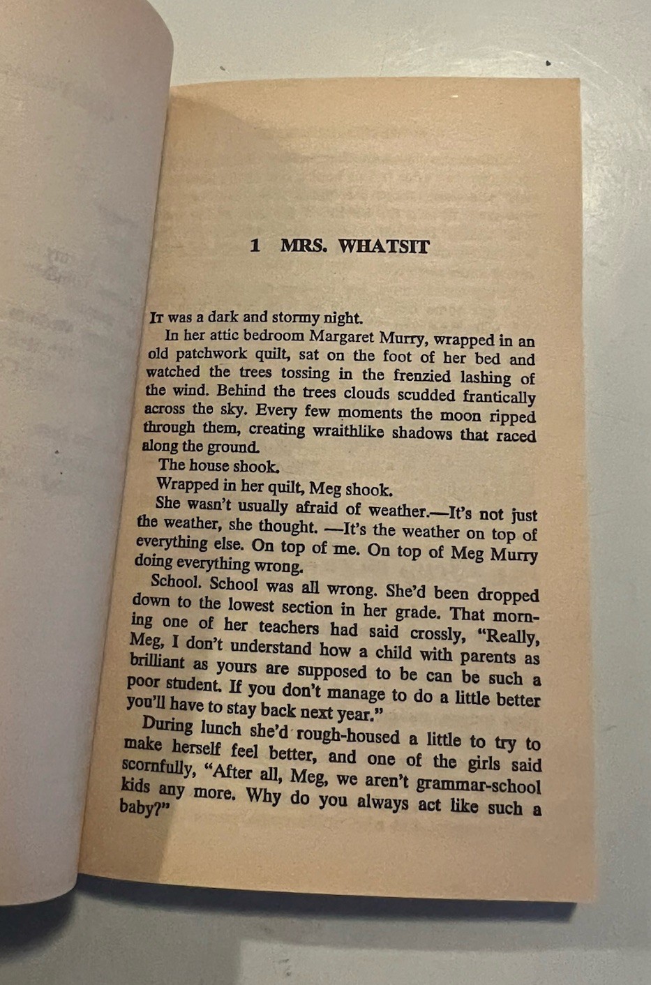A Wrinkle in Time by Madeleine L’Engle 1976 vintage paperback Stranger Things
