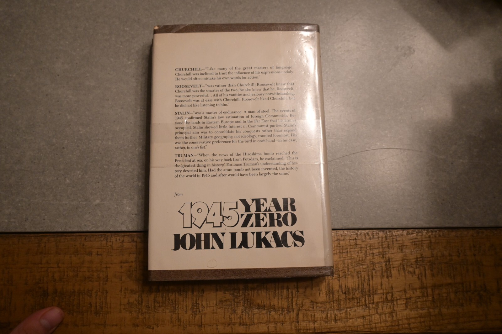 1945 : Year Zero Hardcover John Lukacs