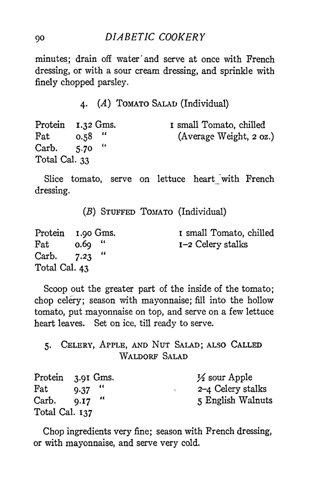 1917 Diabetic Cookery Vintage Cook Book 162 Pages
