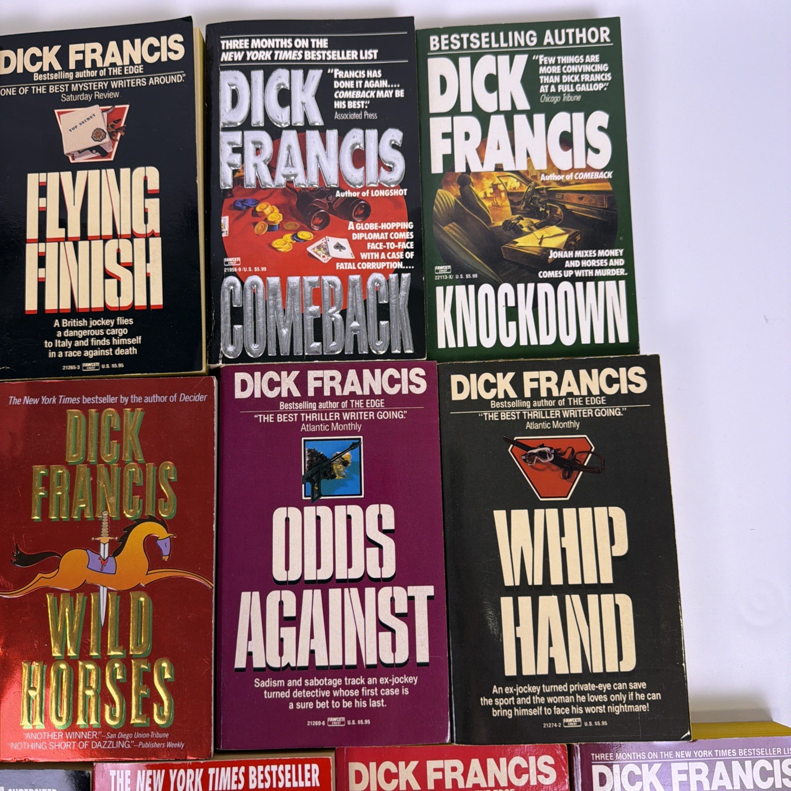 Lot of 13 Dick Francis Paperback Mysteries, VG Condition SEE PICTURES