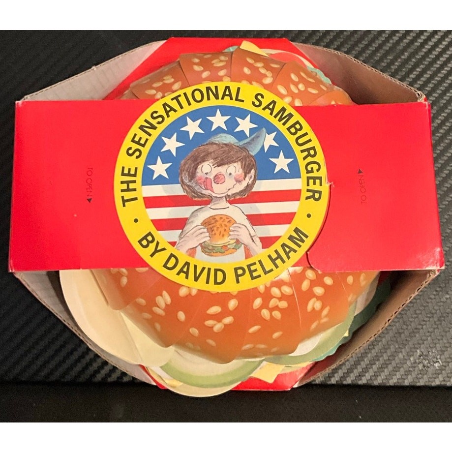 The Sensational Samburger by David Pelham 1995 Pop-Up Book Bug Worms Gross