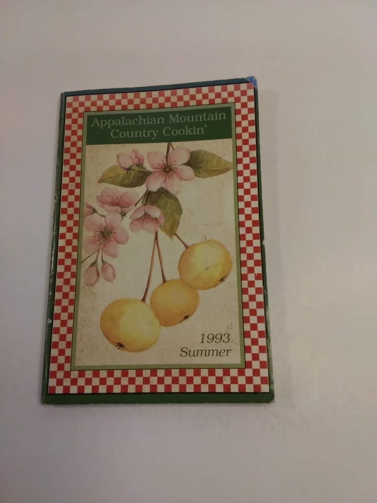 Appalachian Mountain Country Cookin” Cookbook 1993 Summer 64 Pages 6 Inch High