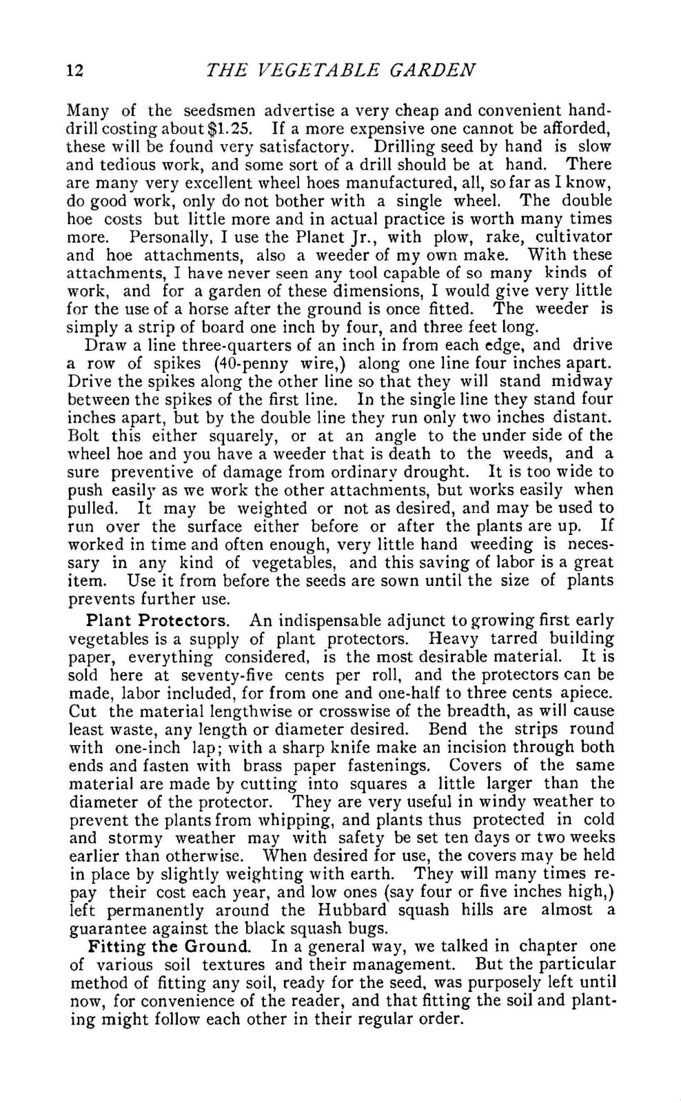 The Vegetable Garden 1903 (30 Pages)