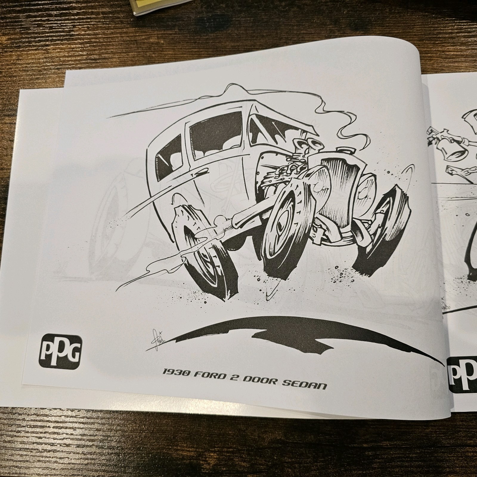 Lot Of 10 NEW- 2016 PPG Industries-Hot Rod Coloring Book- 30 Pages- CAR HOBBIEST