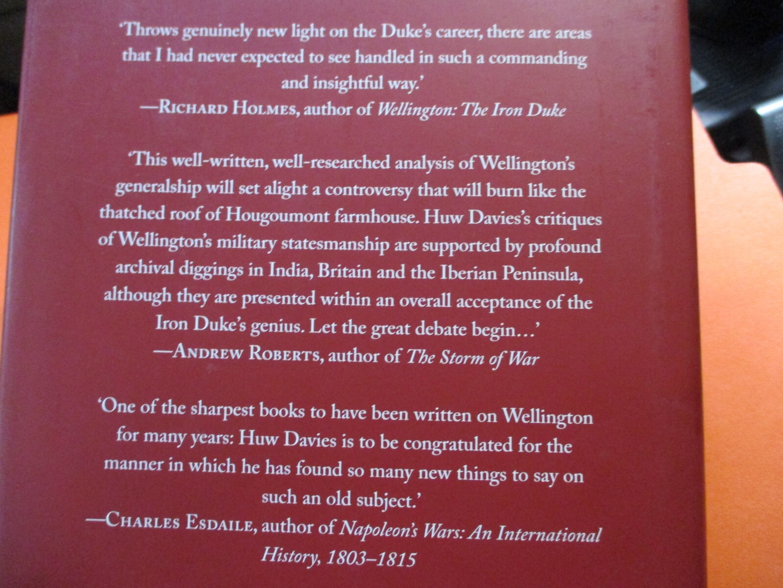 Wellington’s Wars: The Making of a Military Genius HC DJ by H. J. Davies New