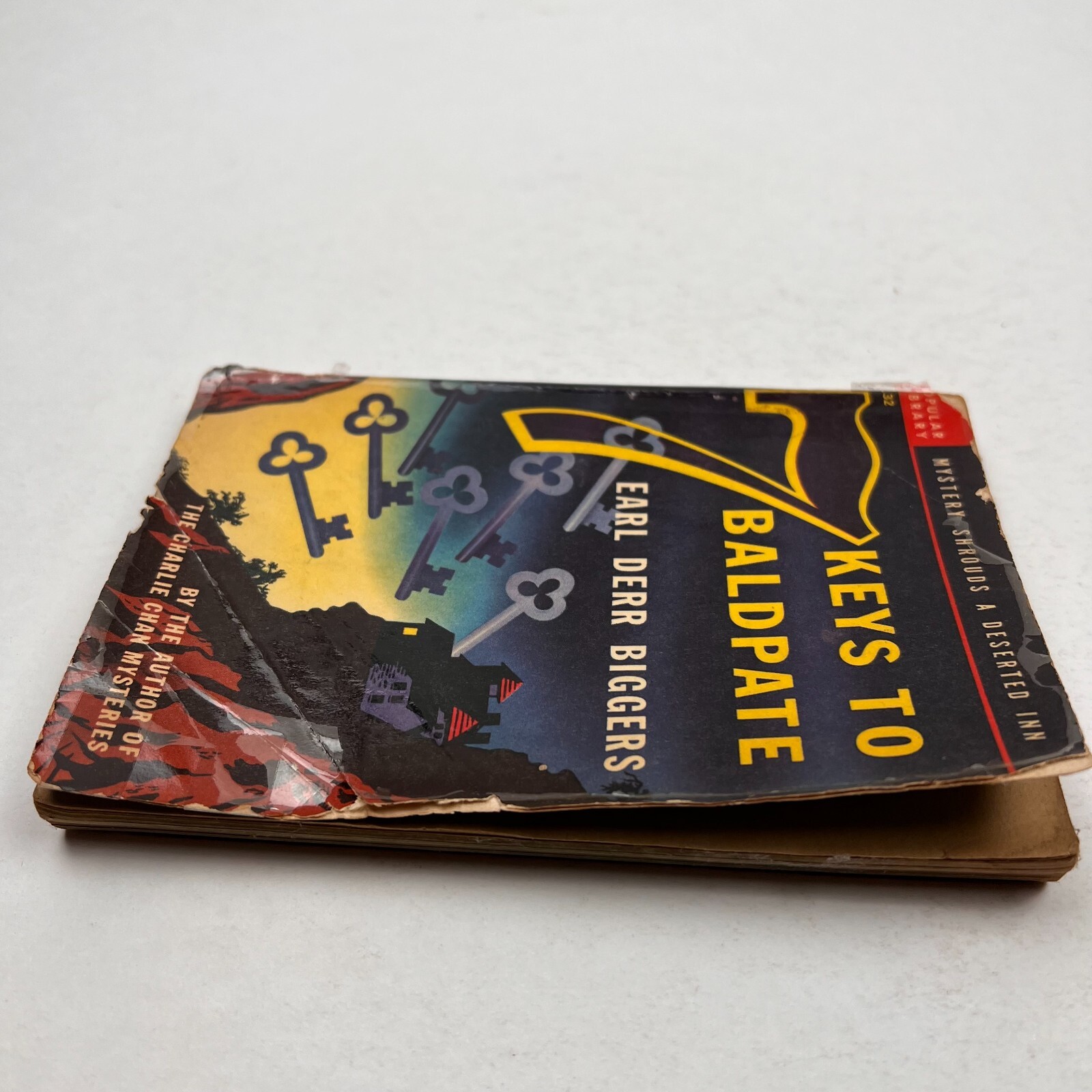 Earl Derr Biggers 7 KEYS TO BALDPATE Popular Library #132 vintage 1948 PB