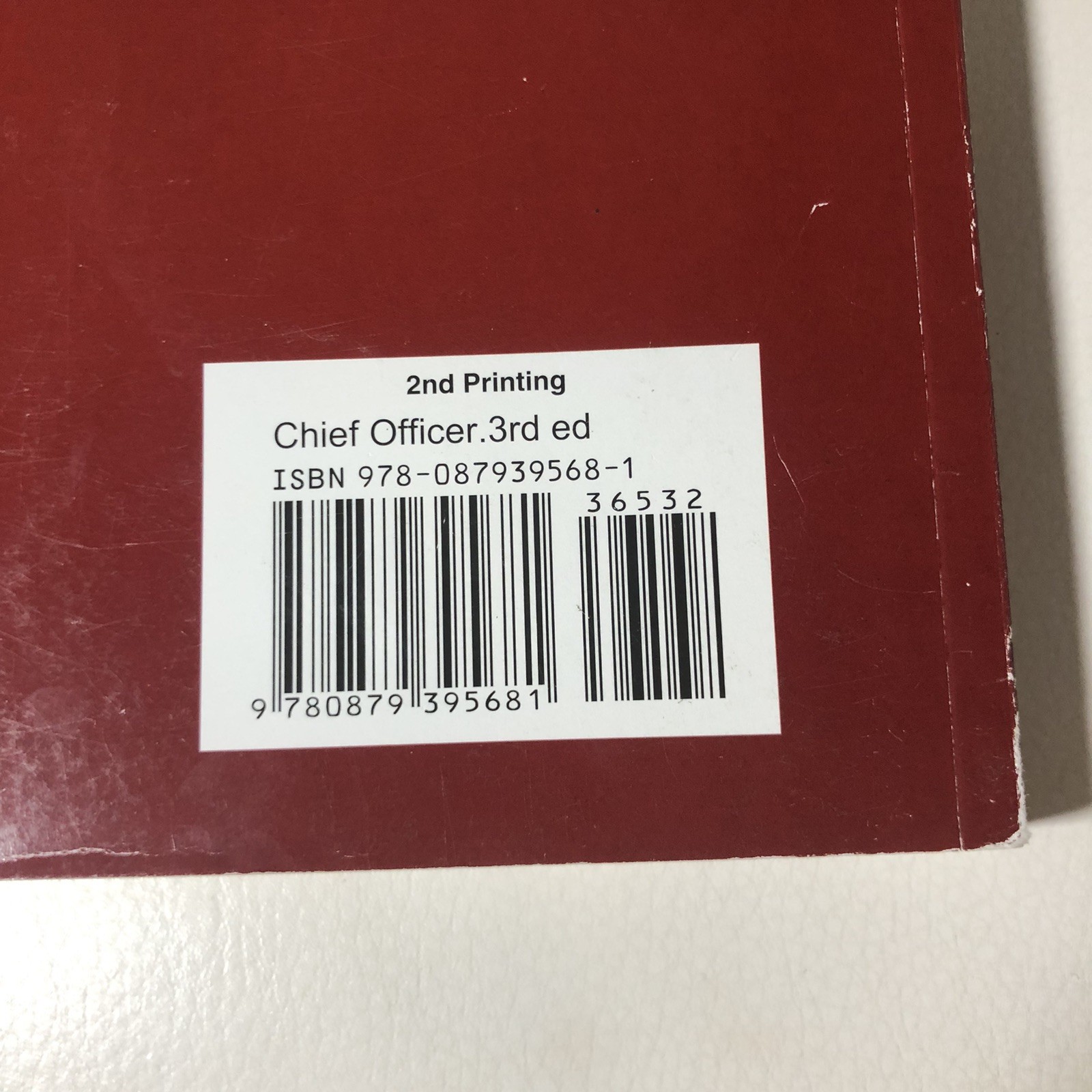 Chief Officer 3E – Textbook, by IFSTA – VERY GOOD