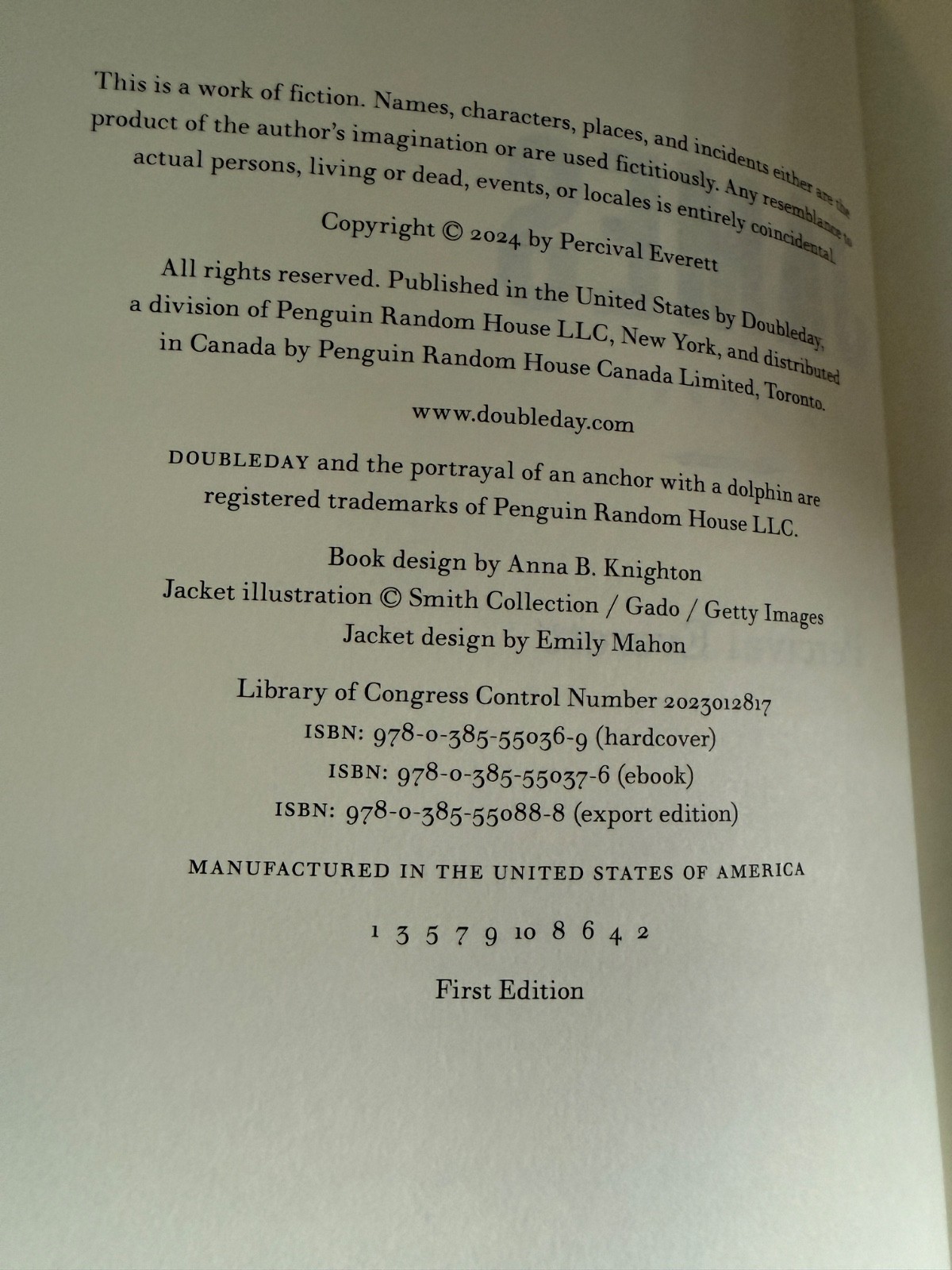 James by Percival Everett – FIRST EDITION/FIRST PRINTING Pulitzer Prize Winner!