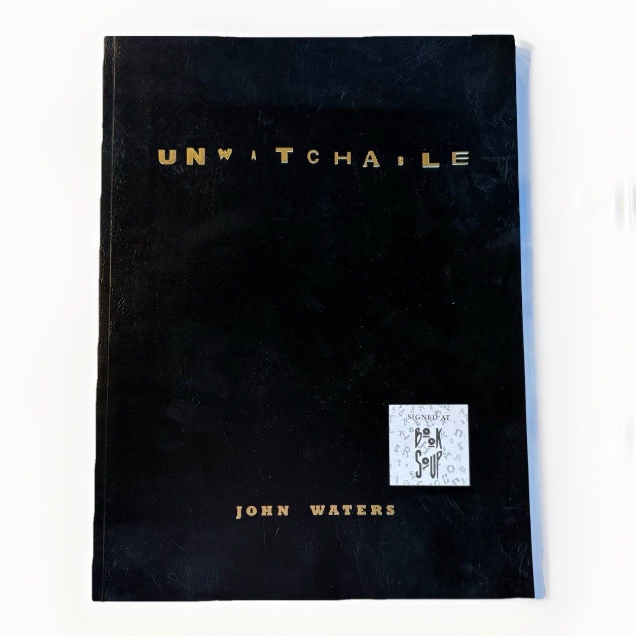 Signed John Waters Unwatchable Autographed Book Leather Cover Photography Movie
