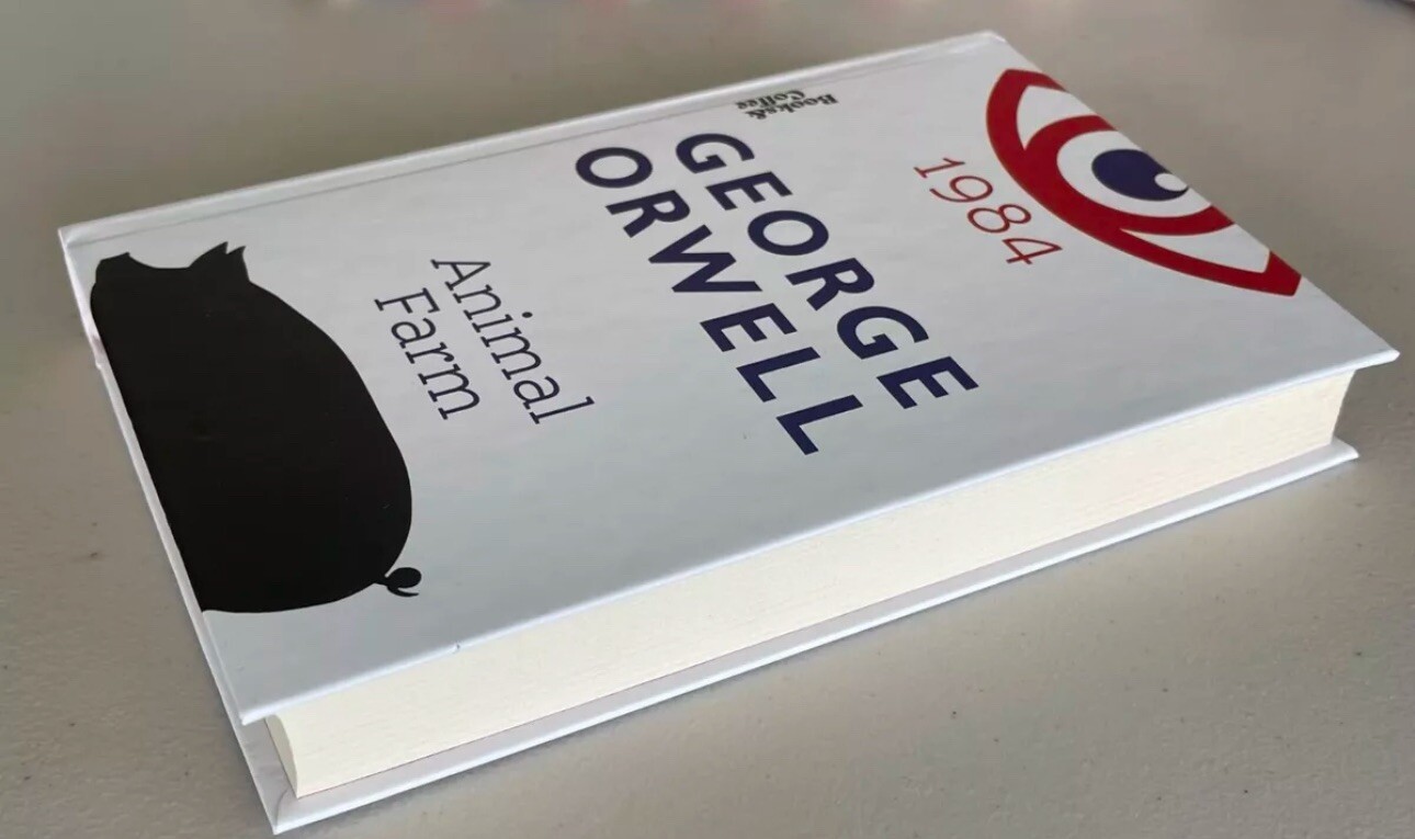 1984 & Animal Farm (2In1) by George Orwell Hardcover Book – Brand New
