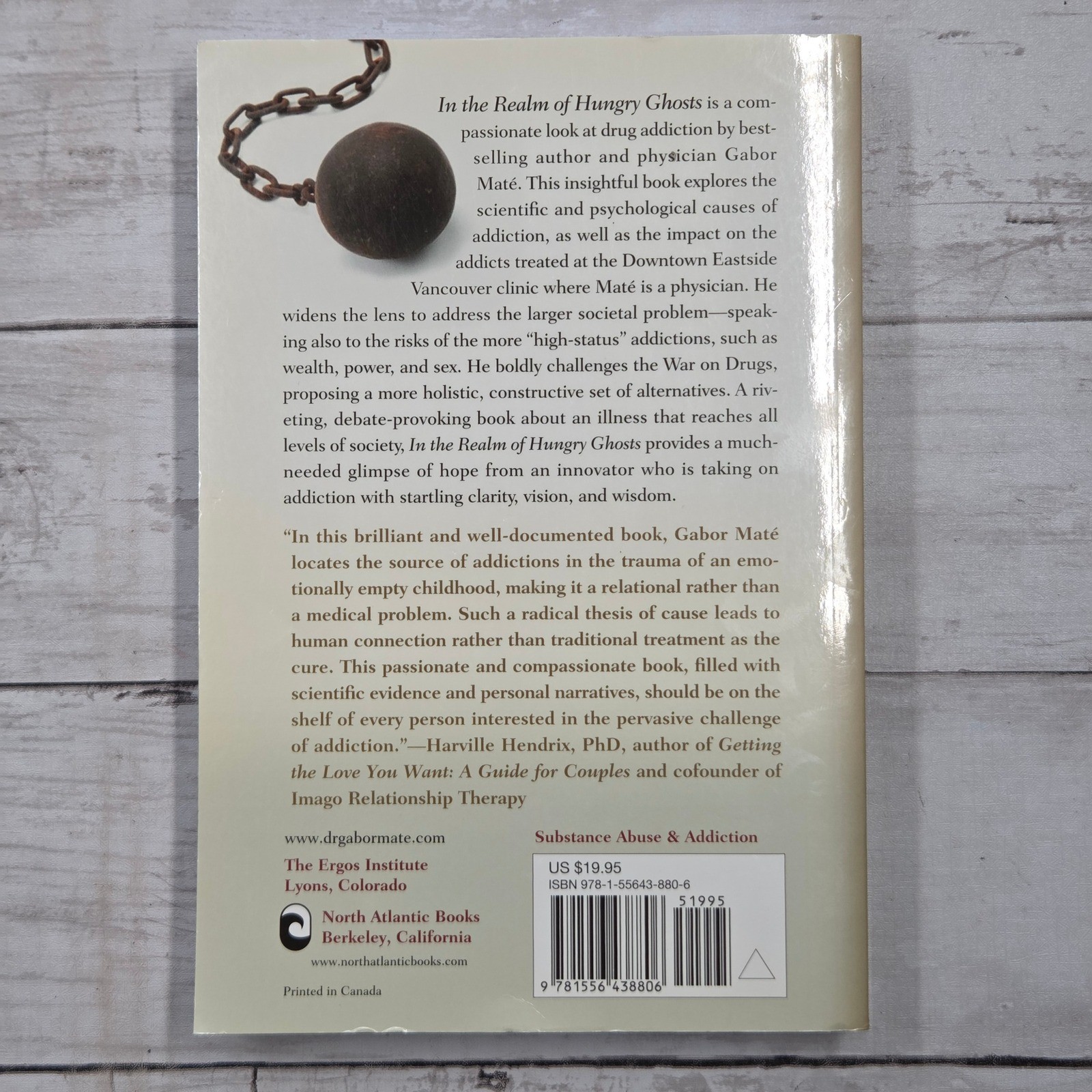 Gabor Maté In the Realm of Hungry Ghosts Book Psychology Non-Fiction Paperback