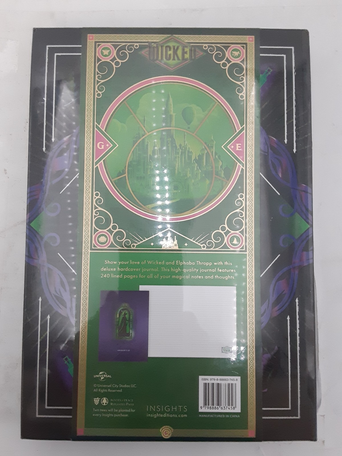 Wicked: Elphaba Hardcover Journal 240 pages Sealed 9798886637458