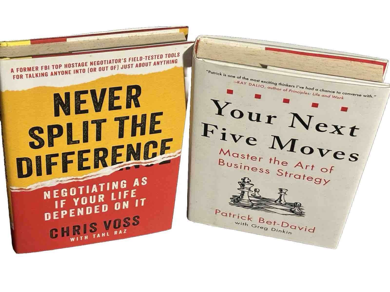 Your Next Five Moves Patrick Bet-David And Never Split The Difference Chris Voss
