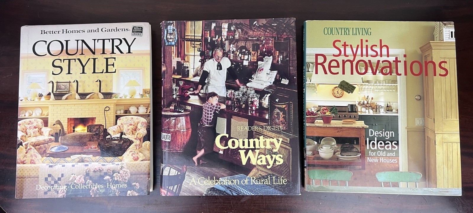 3 VTG 90’s 2000’s Country Style Interior Decorating Books HC Farmhouse 10.75″