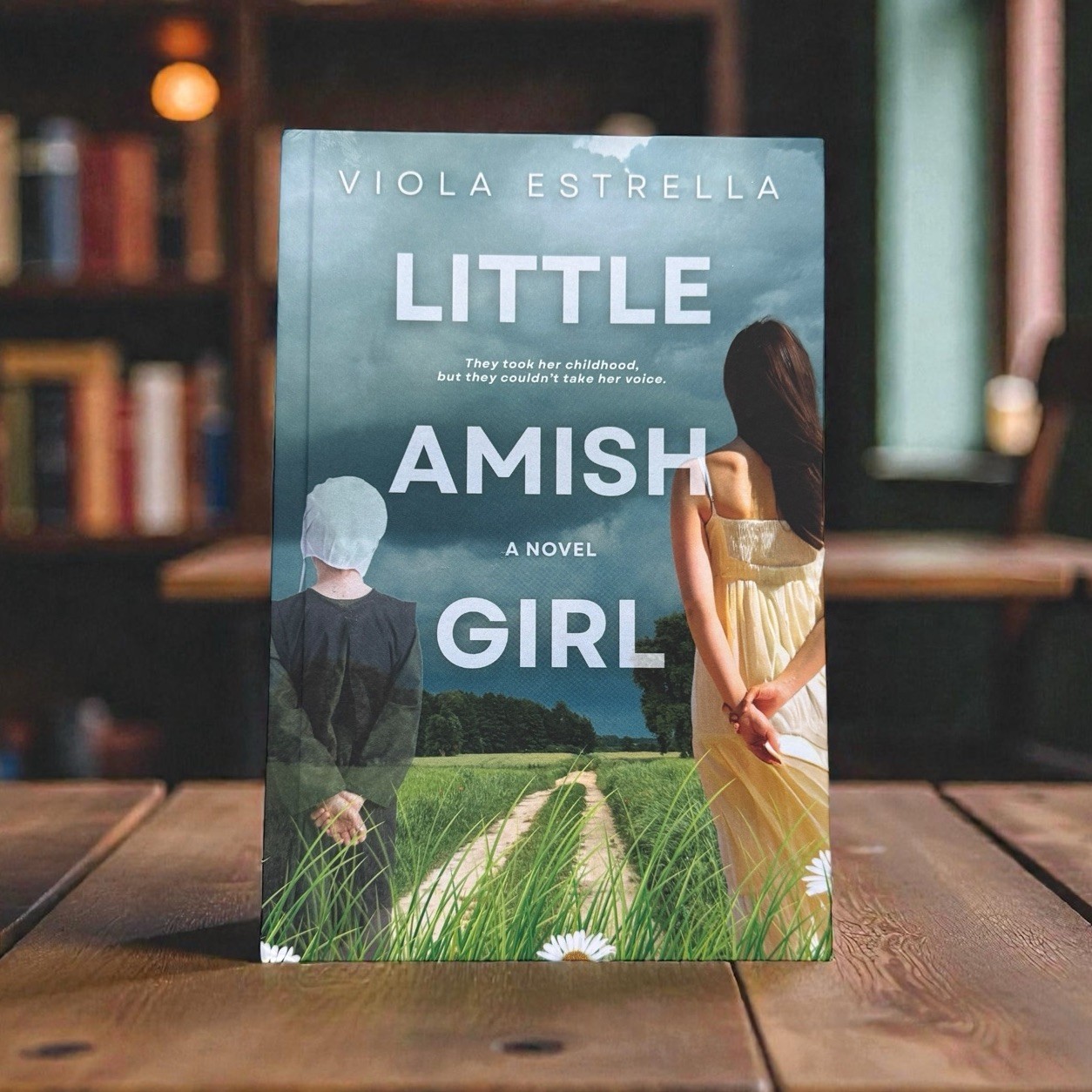 Little Amish Girl by Viola Estrella Hardback Fiction Novel 6.5 x 9.5 in