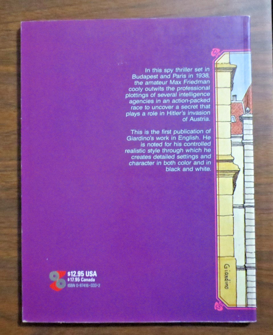 VITTORIO GIARDINO HUNGARIAN RHAPSODY ADULT GRAPHIC NOVEL VINTAGE 1986