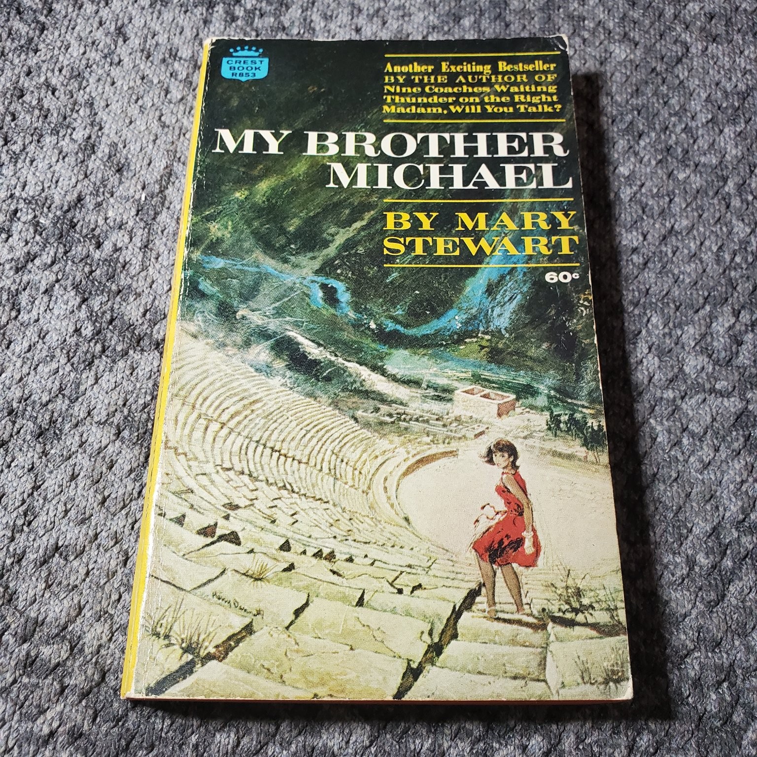 Nine Coaches Waiting Mary Stewart 1969 Reprint Suspense Gothic Romance Fawcett