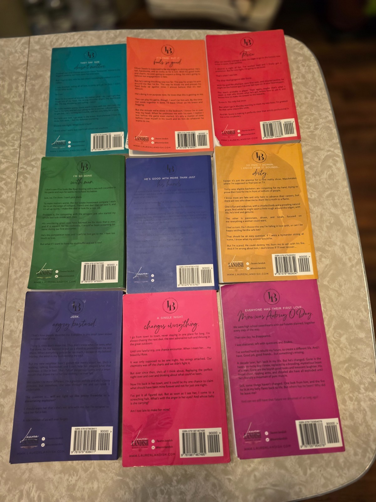 9 Lauren Landish Novels The Irresistible Bachelor’s Series Anaconda, Mr. Fixit