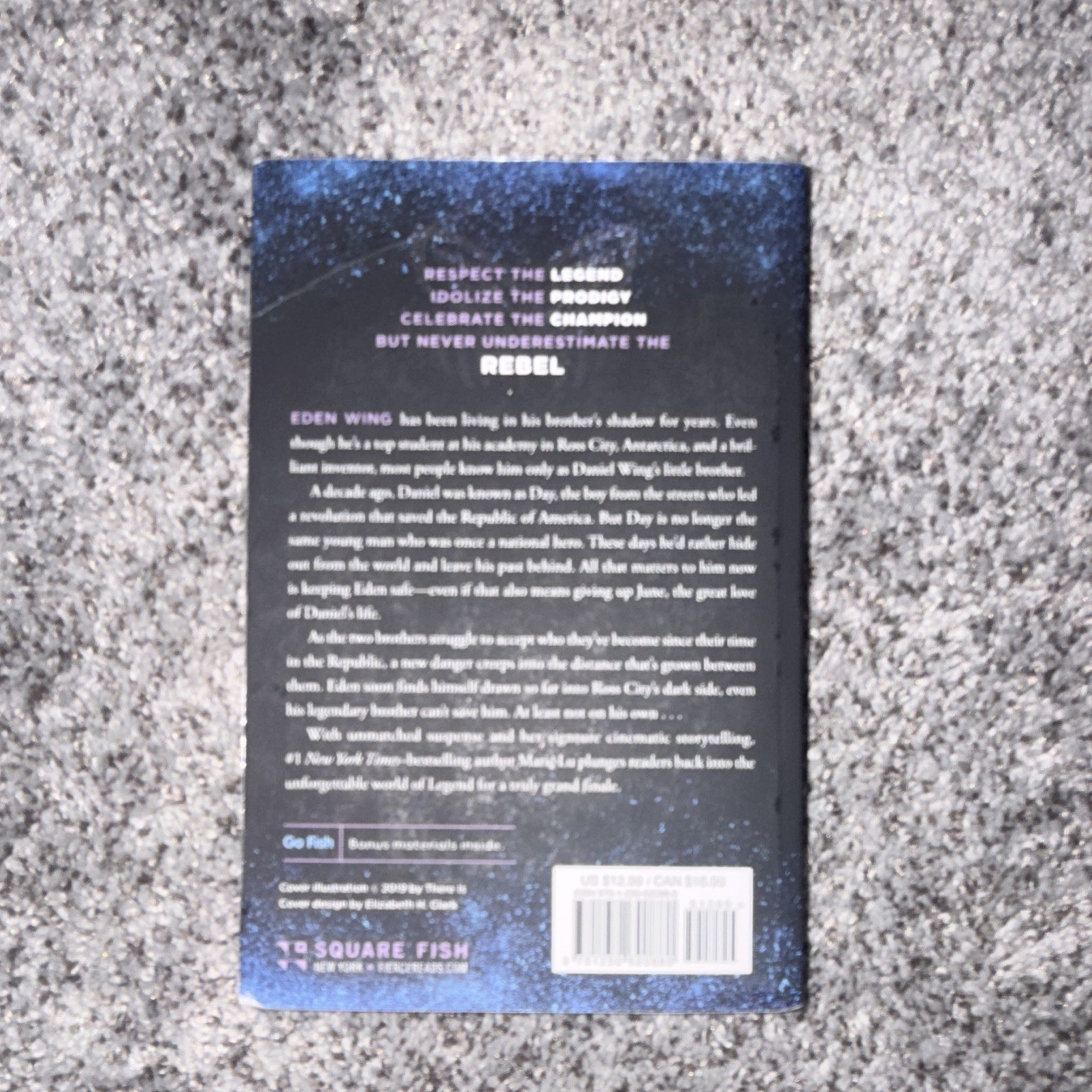Marie Lu Rebel (Legend Series) Paperback 2019 YA Dystopian Square Fish Bonus