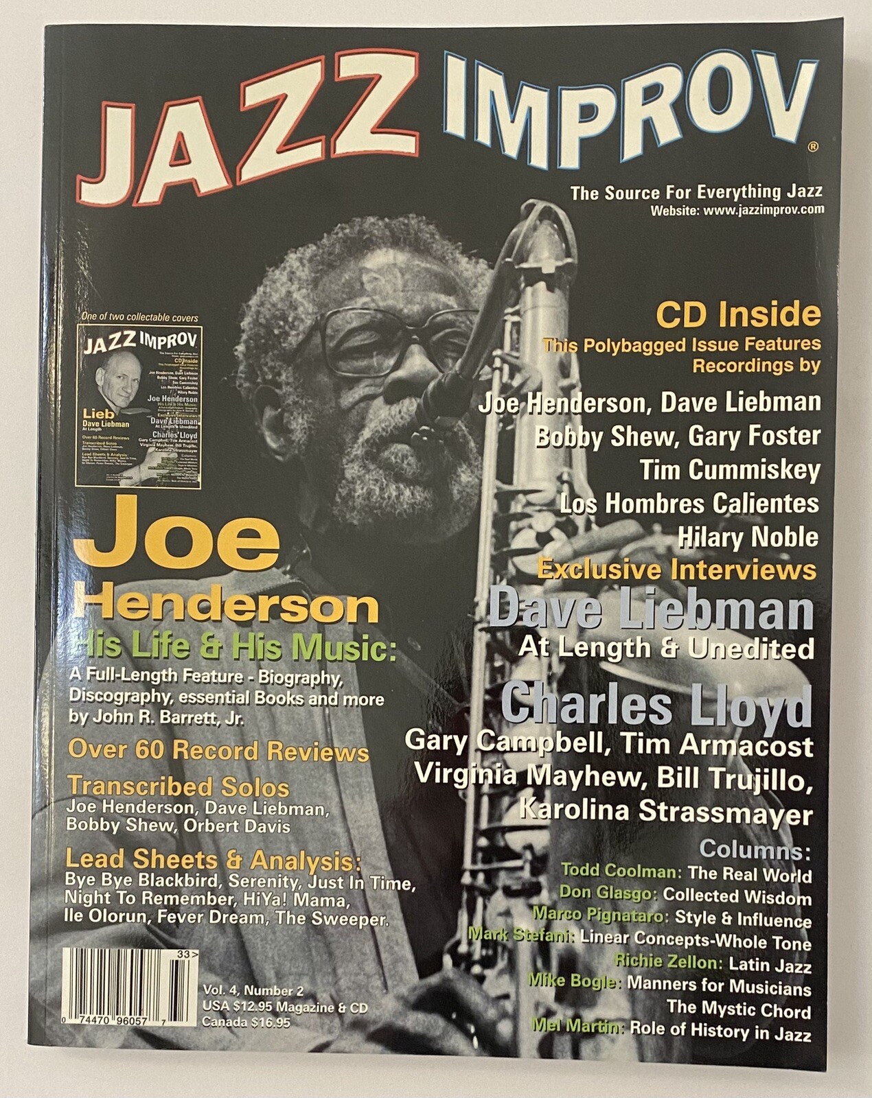 Joe Henderson Edition – Jazz Improv (Vol4#2) 224 Pages Book