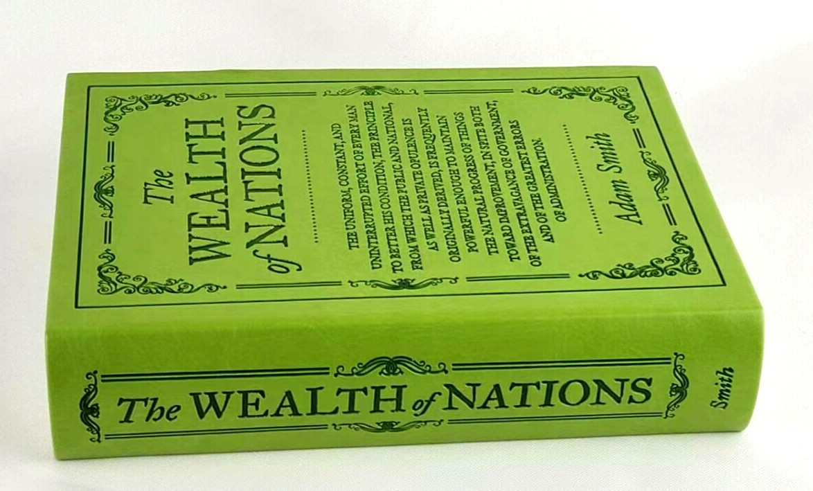 THE WEALTH OF NATIONS Adam Smith Book I to V Faux Leather Flexi Bound Brand NEW