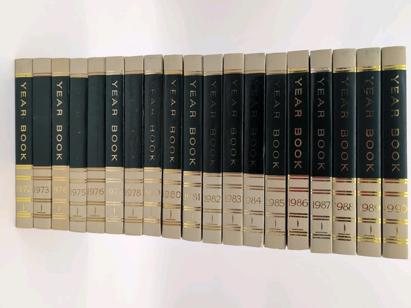 World Book Year Books, 1972 – 1990 19 Books Annual Supplement (Hardcover)