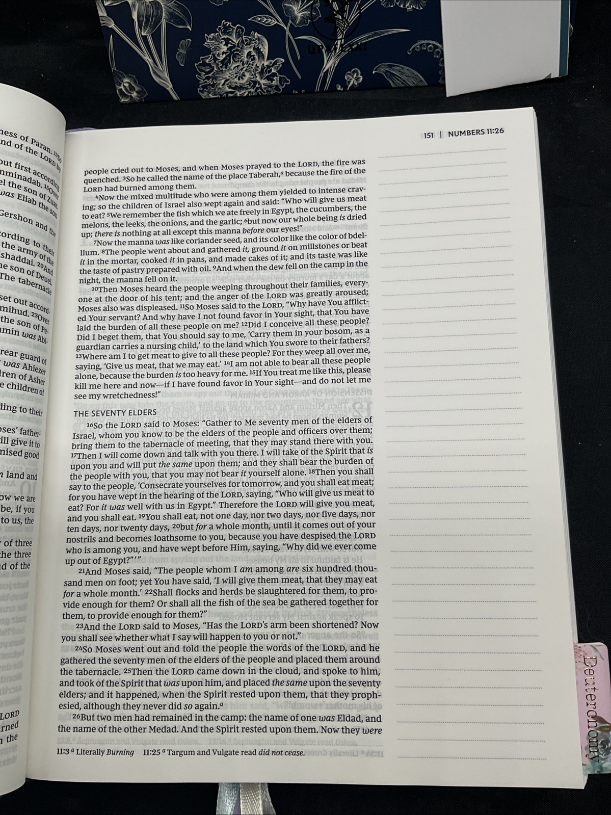 NKJV Journal the Word Bible Cloth over Board Gray USED SEE Description 2018