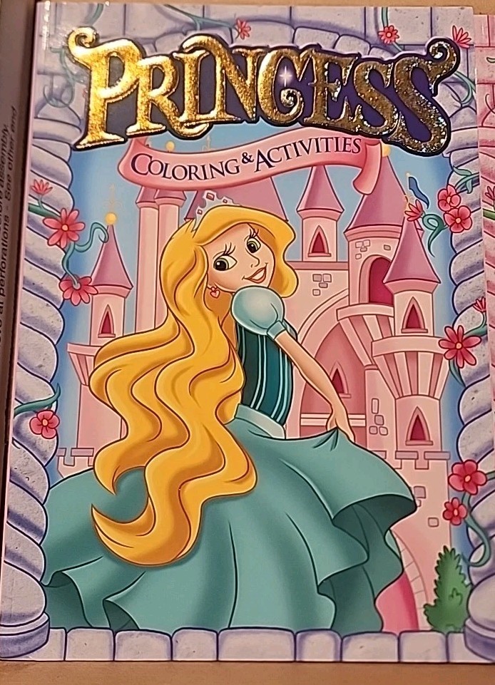 2 Pack PRINCESS Fun Coloring & Activities Colorful Book 96 Pages BRAND NEW!