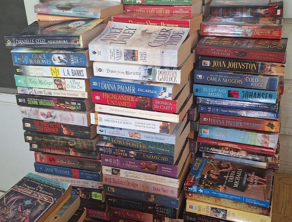 Lot of 50 Romance Paperback Books – Free Shipping