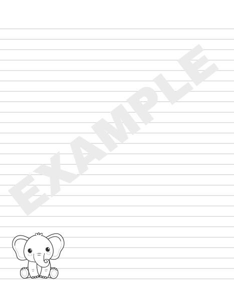 Composition Notebook – Cute Jungle Safari Animals – 110 Pages