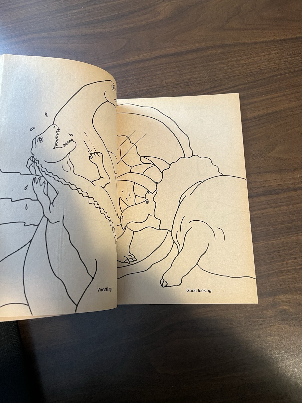 Dinosaur Fun Coloring and Activity Book 1987 Vintage Like New