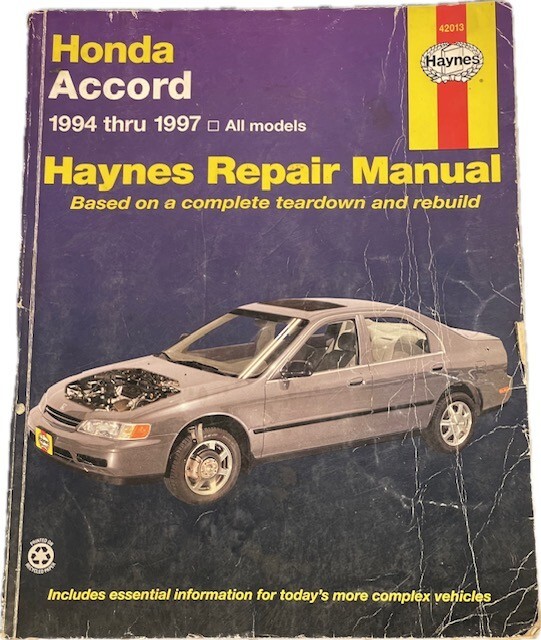 Haynes Manuals – Honda Accord 1994 thru 1997 ~ 42013 ALL MODELS