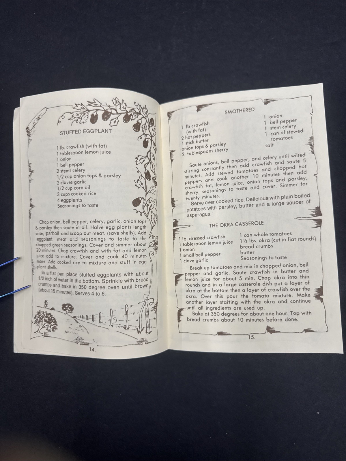 The Crawfish Cook Book by Dalmatian D, Dupre (1982 Paperback 32 Pages)