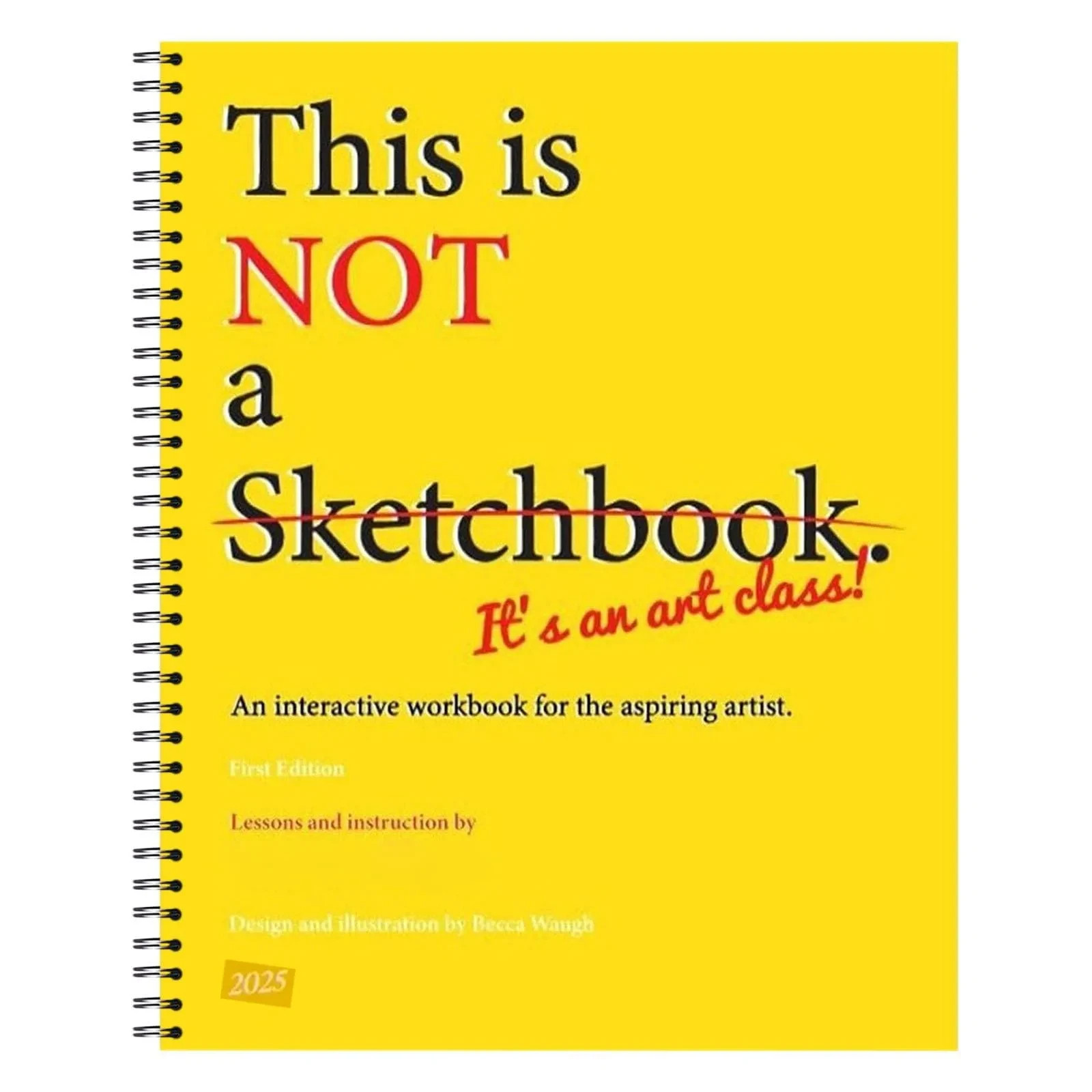 This Is Not a Sketchbook Thick Paper Hardcover Art Class Drawing Book with Lined