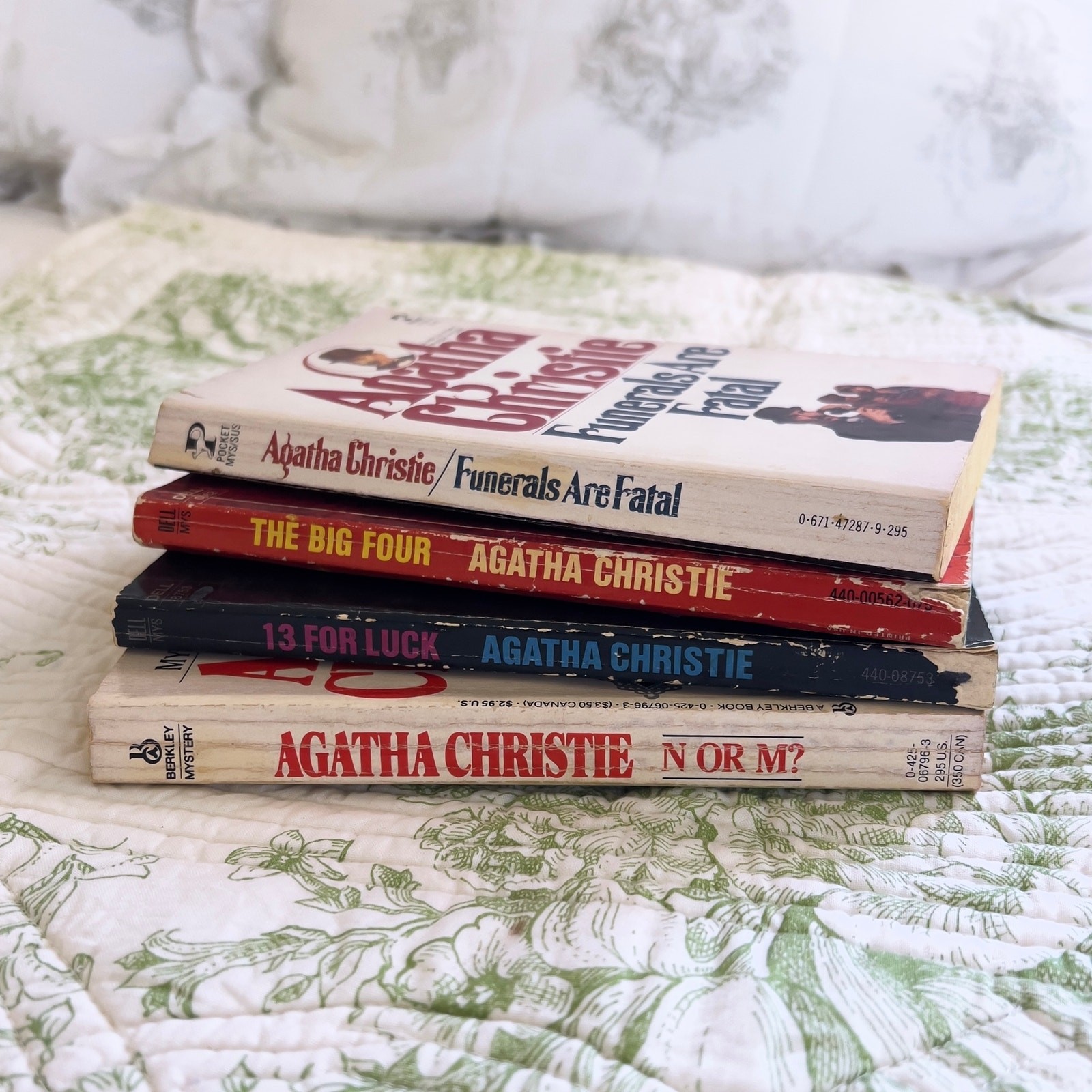 Agatha Christie Book Lot of 4 Paperback Mystery Novels