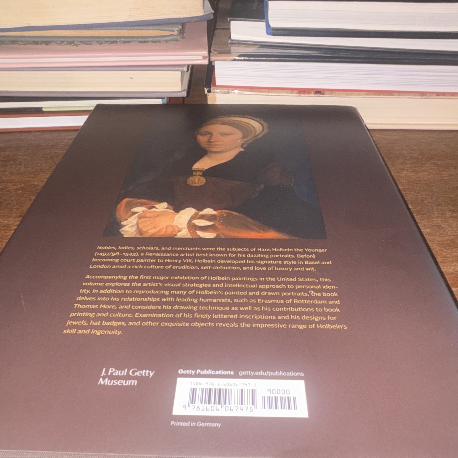 Getty Publications Holbein: Capturing Character Woollett Hardcover 2021 English