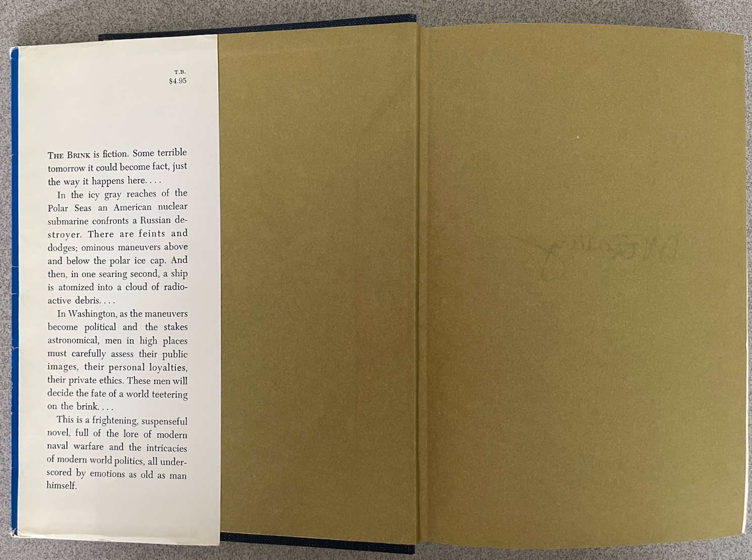 The Brink, FIRST EDITION. SIGNED.