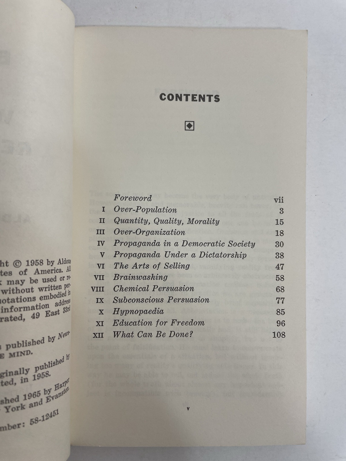 Brave New World Revisited Aldous Huxley 1965 Perennial Library Paperback