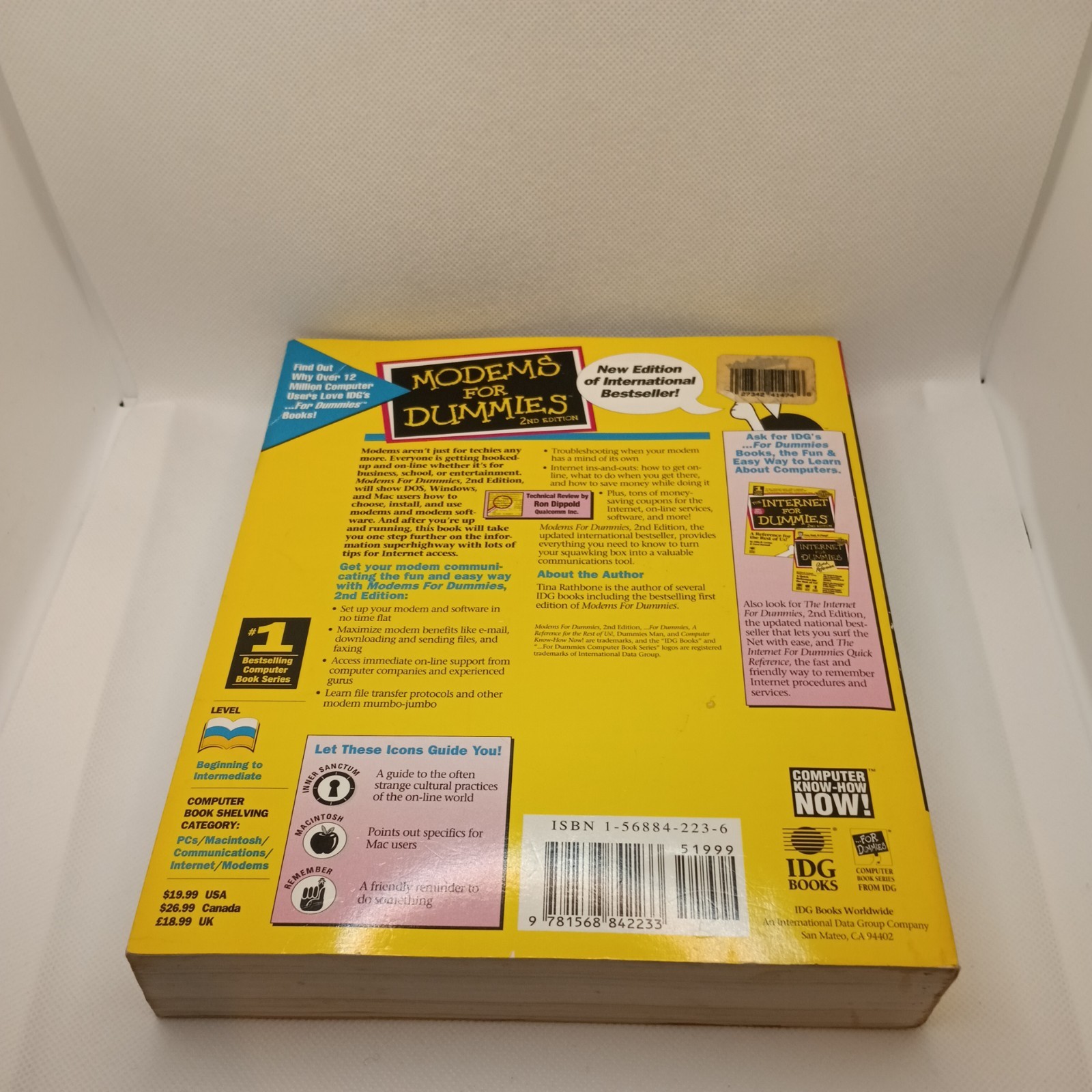 Modems for Dummies by Tina Rathbone (1994, Trade Paperback)