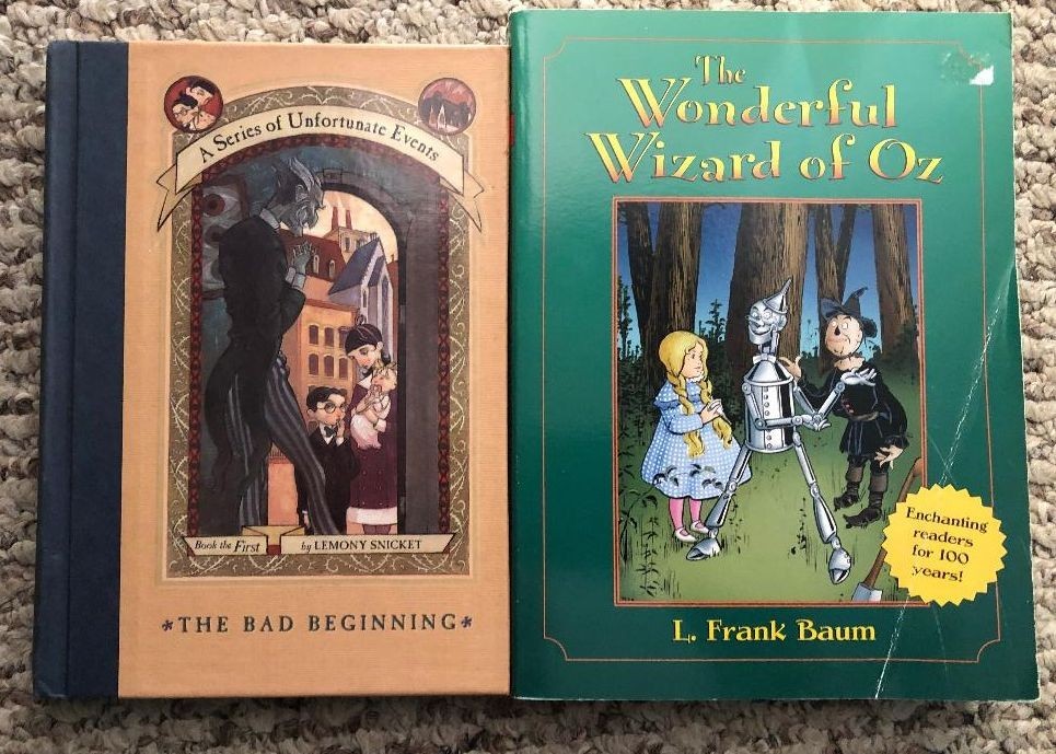 12 Children’s Kid’s Classic Books Lot: Scary, Snicket, Boxcar, Hatchet, OZ