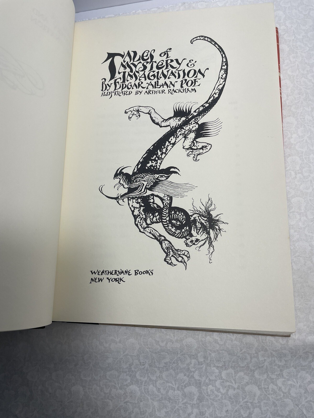 Vintage 1935 “POE’S TALES OF MYSTERY & IMAGINATION” 317-Page Hardcover
