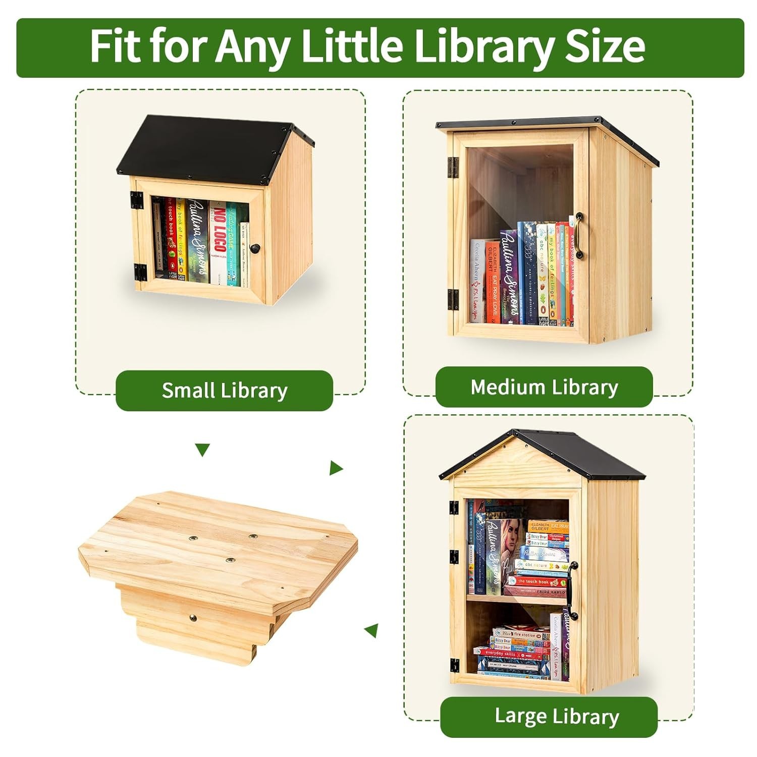 Little Library Mount 11x8x4 inches – Easy Setup for Outdoor Book Sharing