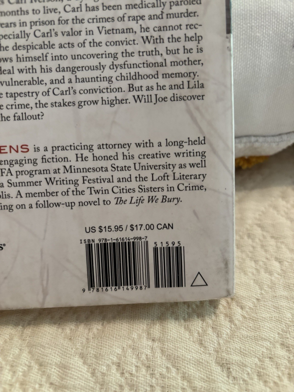 Allen Eskens The Life We Bury: A Novel Trade Paperback 2014 Start Publishing