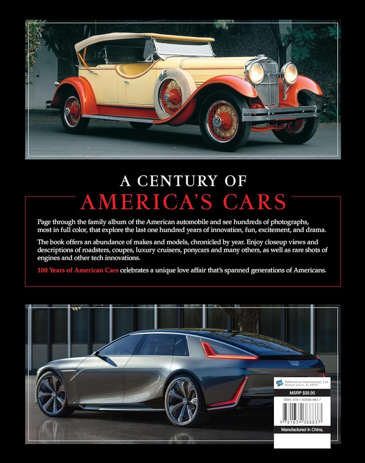 100 Years of American Cars (320 Pages) Free Shipping