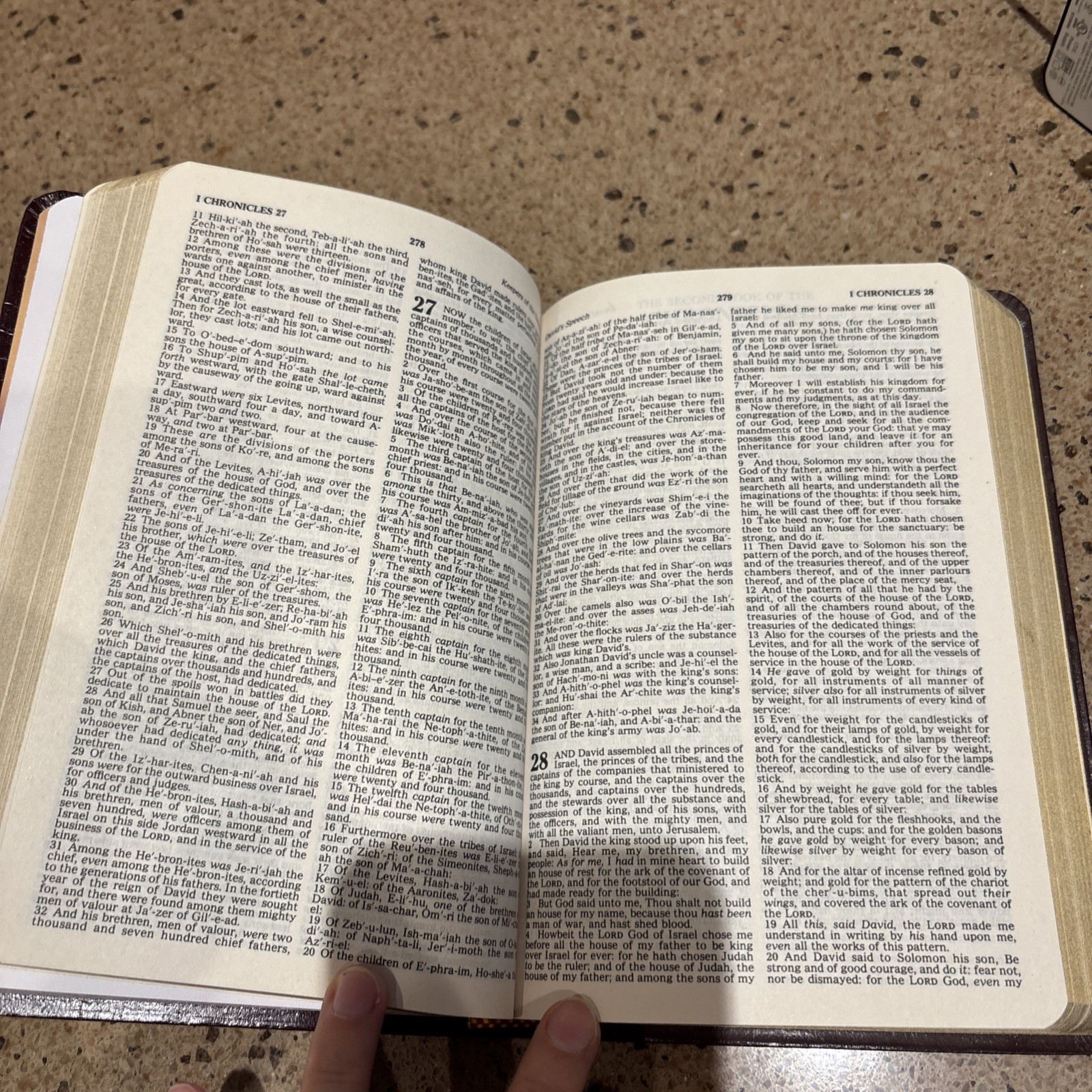 Vintage 1973 Holy Bible Concordance Red Letter Edition Word Aflame Press Rare