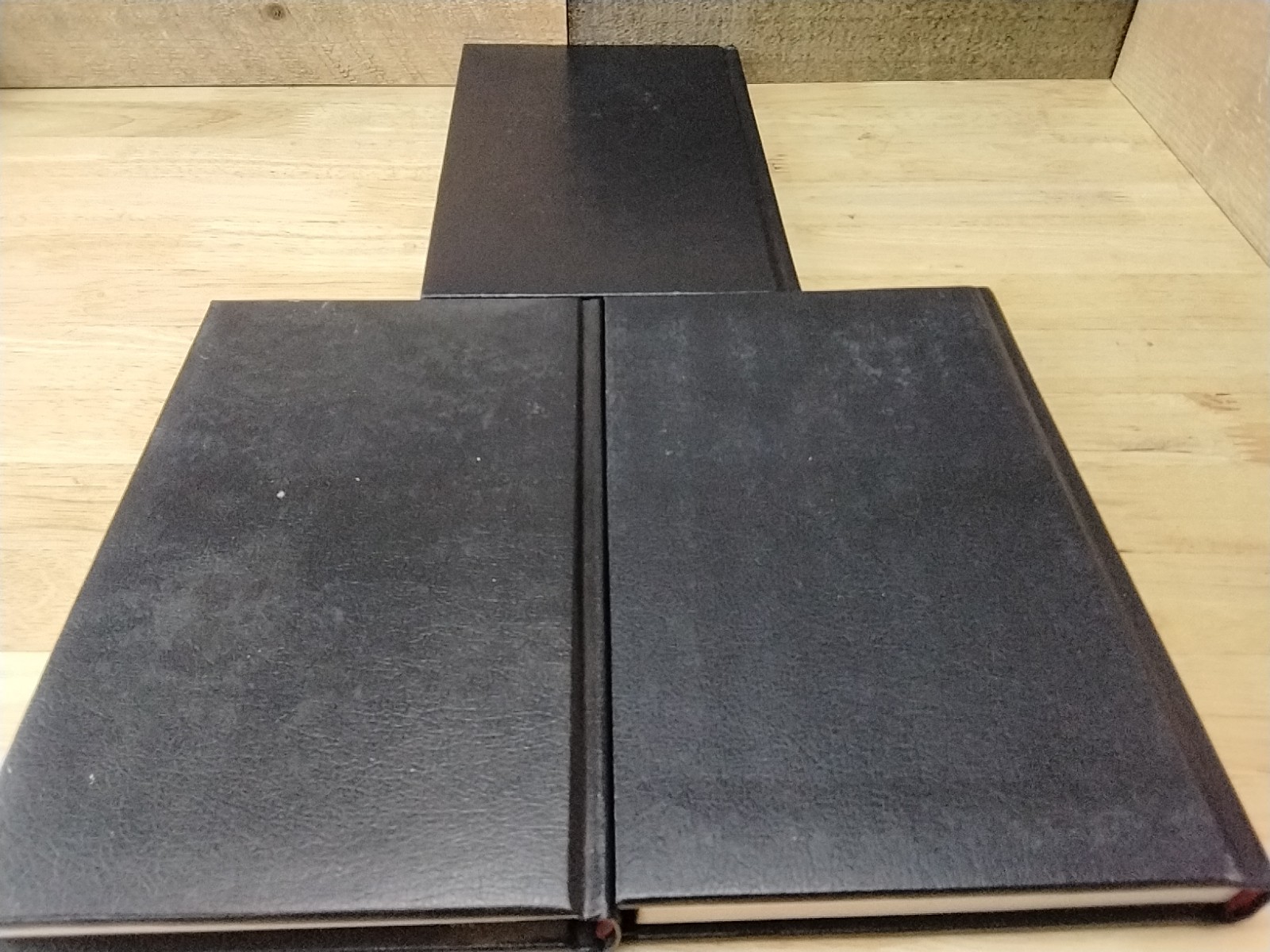 Lot Of 3 Agatha Christie Bantam Black Leatherette