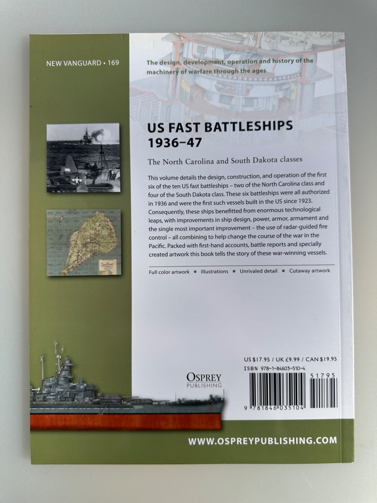 US Fast Battleships 1936-47 by Lawrence Burr Osprey Paperback