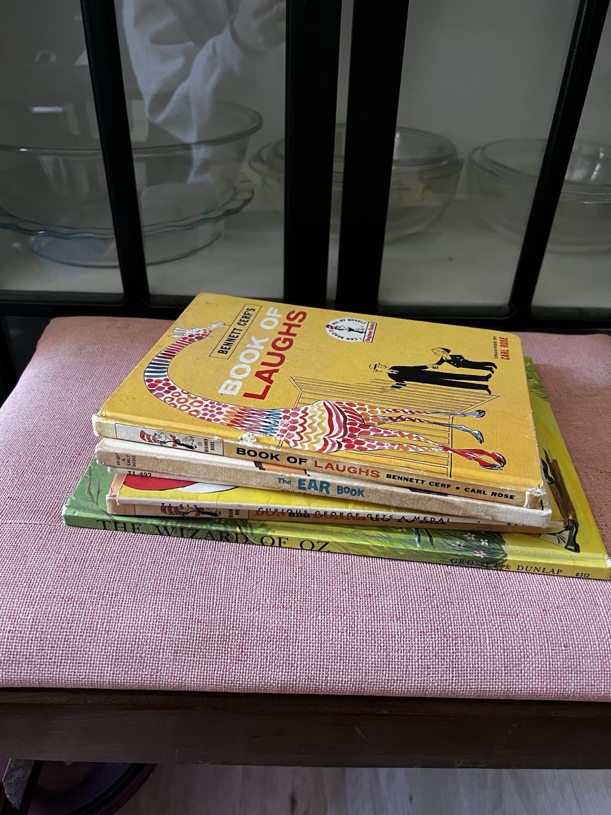 Lot of 6 Vintage Hardcover Illustrated Children’s Books, Curious George, Oz