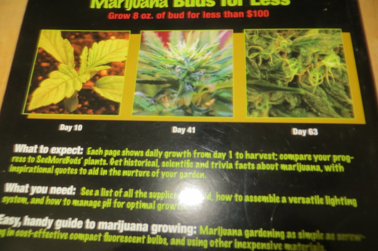Marijuana Buds for Less: Grow 8 oz. of Bud for Less Than $100, SeeMoreBuds