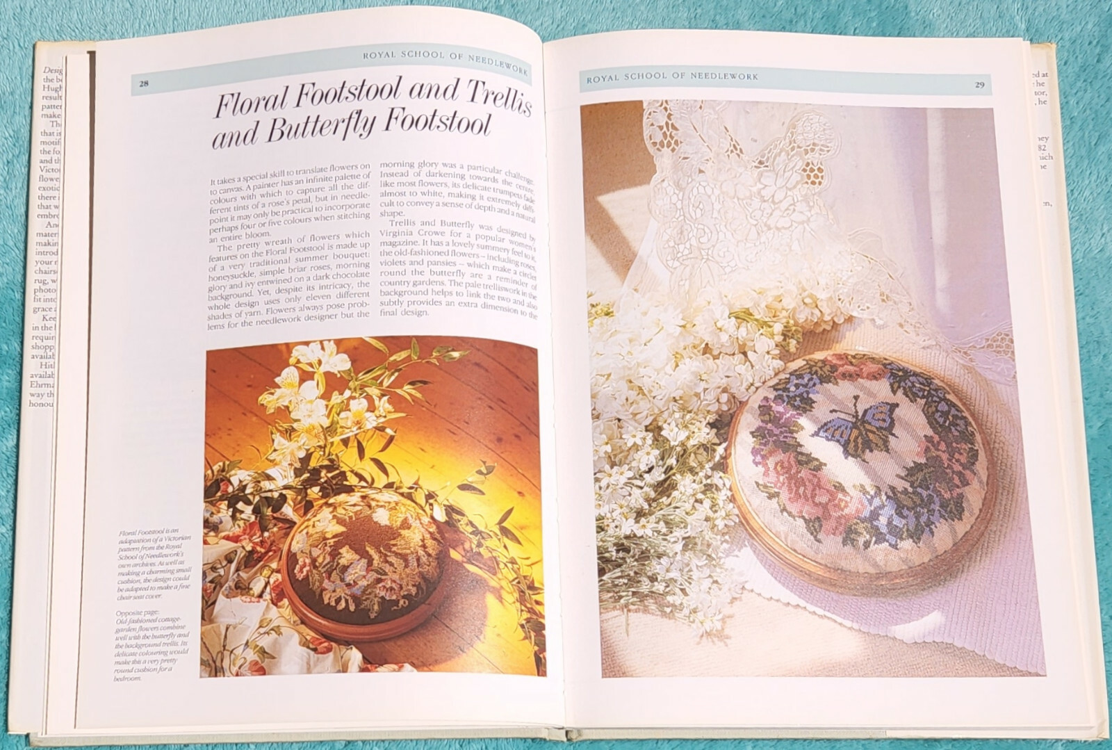 Designer Needlepoint 25 Exclusive Designs Hugh Ehrman 1987 Hardcover 126 Pages